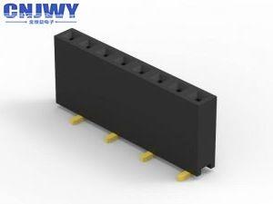China Single Row Female Header Connector SMT Type Height 3.56 Mm Current Rating 2.0AMP for sale