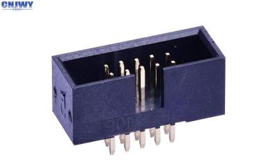 China DIP10 Pin  Box Header Connector Contact Resistance 20 MΩ Max Current Rating 1.0AMP for sale