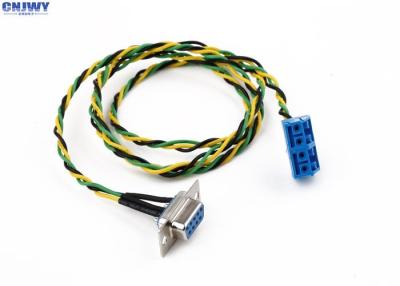 China 9 Pins Female D - Sub Vehicle Wiring Harness Plug In Terminal Block Colorful Wire for sale