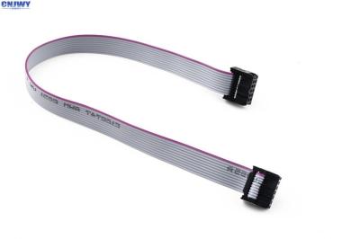 China Custom 10 Pin Flat Ribbon Cable , 2.54 mm 10 Way Idc Ribbon Cable Assembly for sale