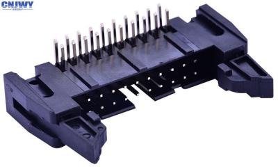 China Conectores pin cuadrados de la placa de circuito, 2,54 milímetros de alambre de ángulo recto para subir al jefe en venta