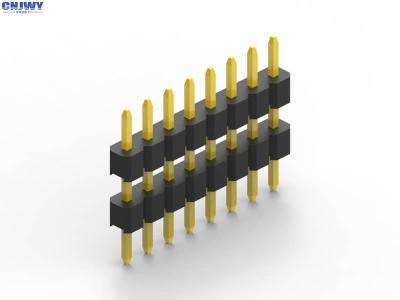 Chine Connecteur masculin d'en-tête de Pin de rangée simple 2,0 millimètres de PA6T d'isolation de plastique PitchBlack de double à vendre