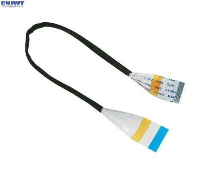 China Custom 1mm Pitch Ribbon Cable , 30 Ways A Type Shielded Flat Flex Cable for sale