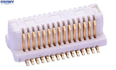 China Vertical 30PIN PCB Board To Board Connector Pedestal Beige Phosphor Bronze Material for sale