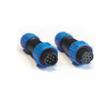 China Waterproof Aviation Plug Connector GM1310 7Poles Male and Female 200V 5A for sale