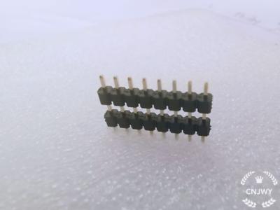 중국 남성 Pin 우두머리 연결관 1*8P L=14mm 두 배 플라스틱 0.8U 금 섬광 PE 포장을 연결하십시오 판매용