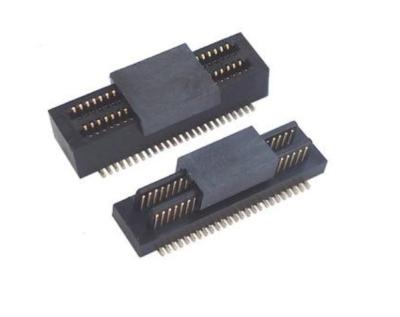 China Pitch 0.5mm Double Slotted Board To Board Connector Male Part With CAP UL Certified for sale