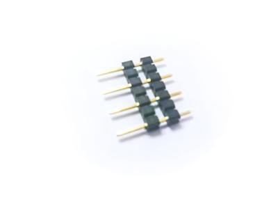 China Fosfoorbrons 2.54MM Hoogtepa6t 1*7P Gouden Flits Pin Header Te koop