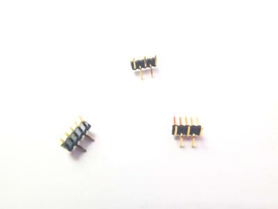 China 1.27MM Pitch 1*5P UL94V-0 PA6T Male Pin Header Connector for sale