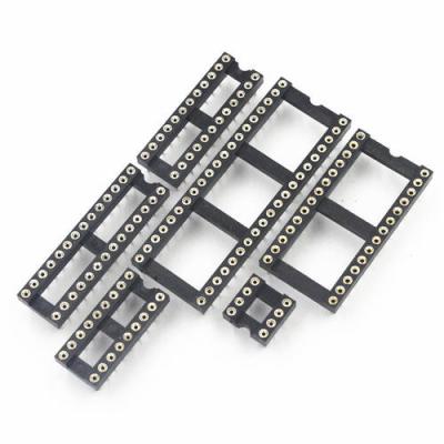 China 60VAC DIP SINGLE 2.54mm Pitch PBT Integrated IC Socket for sale