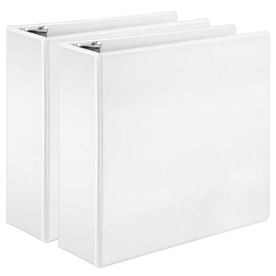 China Stylish White File Folder Ring Binder with Durable Hinge and ONE Touch Open Design for sale