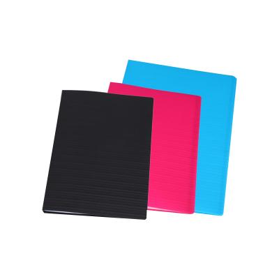 China Orange A4 Display Book Folder with Fixture size A4 and Design Solid Color Stripe for sale