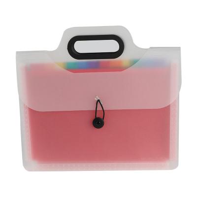China 12 Pocket A4 PP Folder Portable Waterproof and Convenient Index Storage Solution for sale