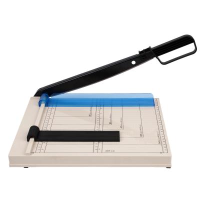 China Trimmer de papel de escritorio de guillotina manual de plástico metálico A4 para fotografía de oficina de trabajo pesado en venta