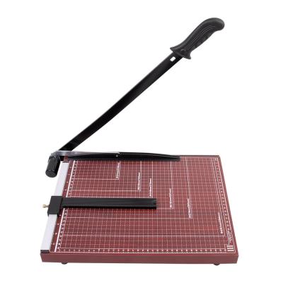 China Paper Cutter Professional Design B4 Guillotine Paper Trimmer With Wooden Base for sale