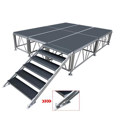 China Light Aluminum Stage Platform Customized Plywood Stage Display for sale