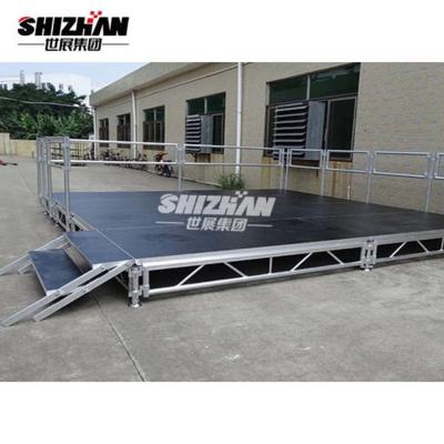 China Aluminum Alloy Arched Stage Truss System Removable Stage Platform for sale