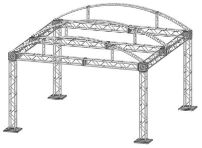 Chine 6082-T6/6061-T6 Aluminum Alloy Ground Support Truss For Outdoor Stage à vendre