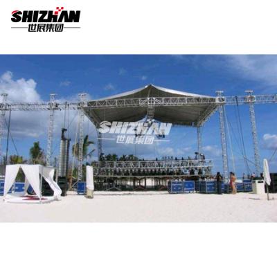 China Aluminum 6061-T6 Stage Light Truss Light Weight Concert Lighting Truss for sale