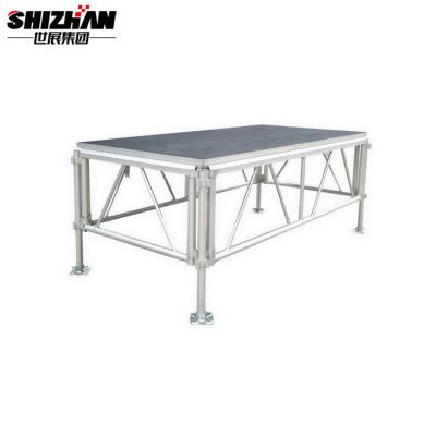 China 4x4 Aluminum Stage Platforms Outdoor Event All Terrain Height Adjustable for sale