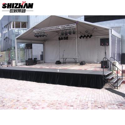 China 50x3mm Wooden Church Portable Stage Easy Install Event Aluminum Platform for sale