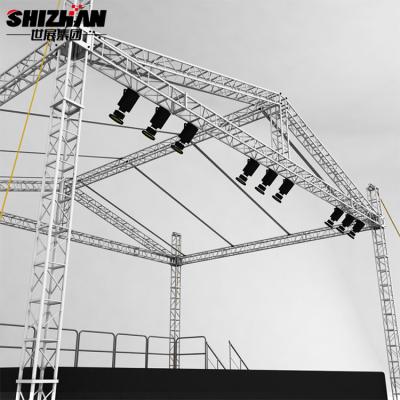China Spigot Bolt Aluminum Stage Light Truss Frame Structure Stage Exhibition for sale