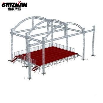 China Customized Curved Steel Roof Aluminum Lighting Truss System for sale