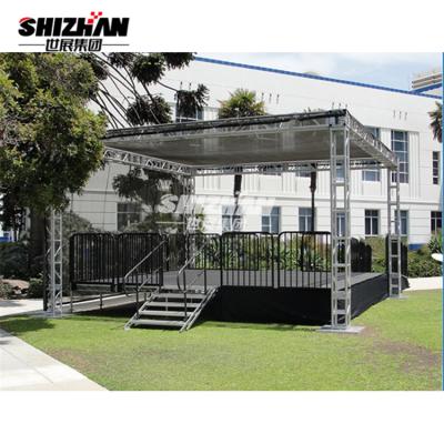 China Aluminum Roof Truss System TUV Custom modular Outdoor Stage Platform for sale