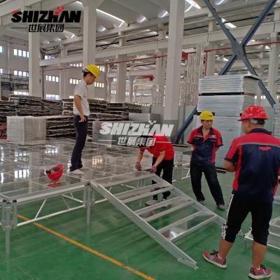 China Entertainment Aluminium Glass Wedding Decoration Stage 30x30x2mm for sale