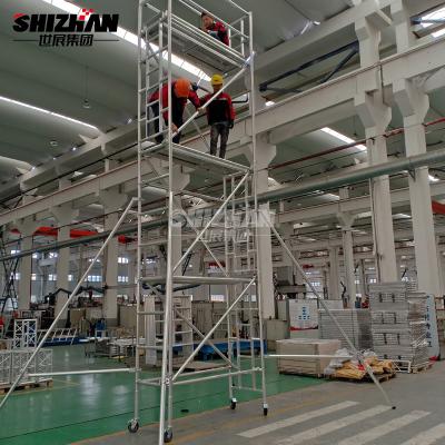 China Easy Install Mobile Aluminum Scaffolding Tower 3m 12m Height for sale