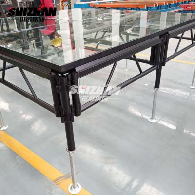 China TUV/SGS/CE/ISO9001 Certified 4x4/4x8 Glass Stage Deck for sale