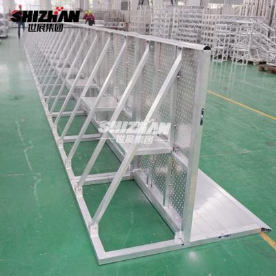 Cina Controllo di folla di alluminio di piegatura della barriera di evento all'aperto 1200mm in vendita