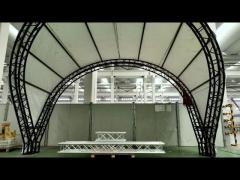 Semi Circle Roof Truss With DJ Circle Lighting Truss Systems Outdoor