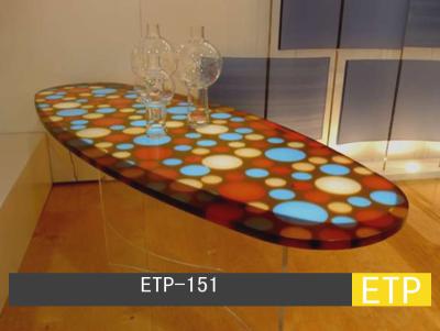 China Ecoresin Translucent Table for sale