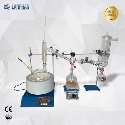 China Cristalería 250W de la unidad de la destilación de la trayectoria corta del laboratorio en venta