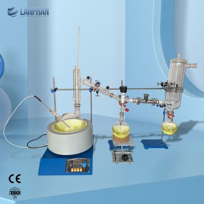 China Molecular Short Path Distillation Apparatus 5 Liter evaporation equipment en venta