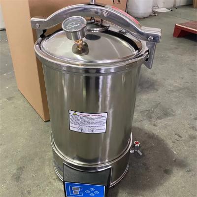 China Portable Steam Sterilizer Autoclave Electric Heating 18L 24L 0.16 MPa en venta