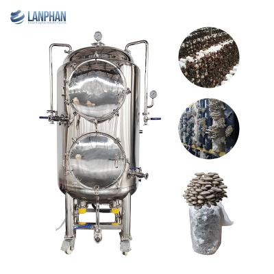 China 330L Industrial Steam Autoclave Bags Mushroom Sterilization Boiler 9KW for sale
