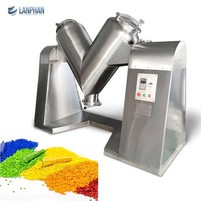 China Kleine Pulvermischmaschine V-Typ Mischmaschine Mischer für pharmazeutische Lebensmittel Kosmetik Chemie zu verkaufen