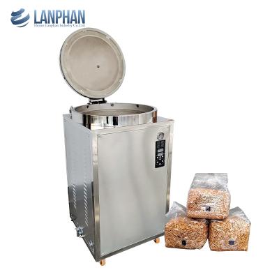 中国 Food Mushroom Sawdust And Grain Spawn Substrate Steam Sterilization Equipment 販売のため