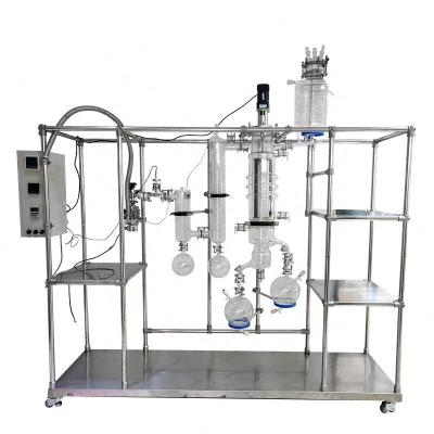 China Wiped Film Distillation Equipment Pure Isolate 450RPM Vacuum Distillation for sale