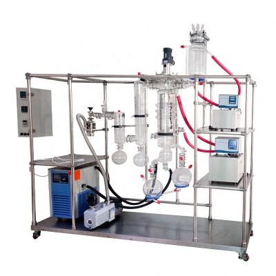 China Sistema molecular limpiado del aceite eléctrico del vacío del equipo de la destilación de la película en venta