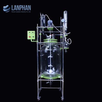 China Nuclear Ozone 190KG 200L Chemical Glass Reactor for sale
