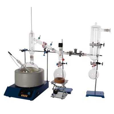 China el equipo más corto de la cristalería de la destilación del equipo de la destilación de vacío 5L en venta