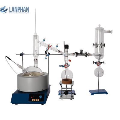 China Essential Oil Lab Short Path Distillation Unit 5L Heating for sale