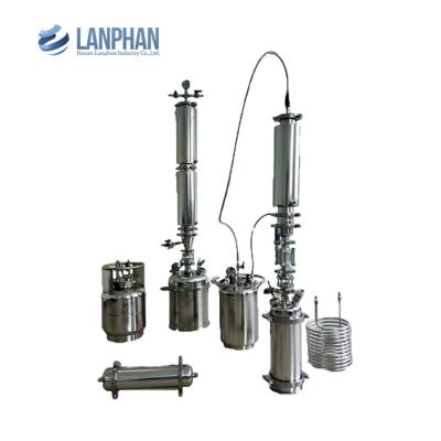 China Cânhamo de aço inoxidável da máquina CBD da extração do laço fechado de Lanphan 5L à venda