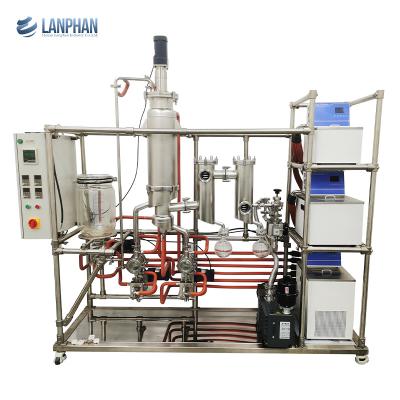 China 6-15L/H limpou o destilador industrial molecular de aço inoxidável do óleo do equipamento da destilação do filme à venda
