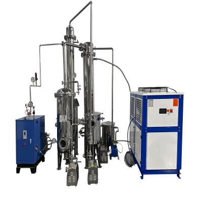 China Falling Film Evaporator 50L Stainless Steel Ethanol Vacuum Distillation for sale