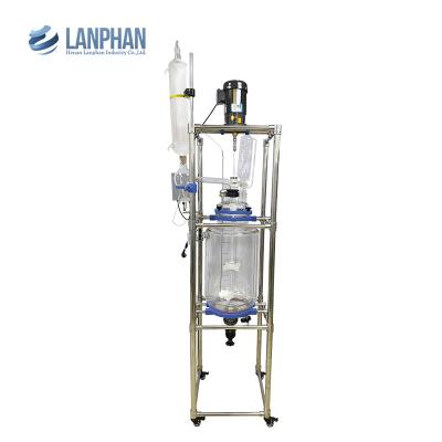 China Lab Glass Reactor Solvothermal Kettle Chemical Reaction double layer for sale