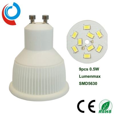 Chine ampoule en céramique de 90~250VAC 5W SMD 5630 LED, GU10 LED PAR16 avec la production de 420~440 lumens à vendre